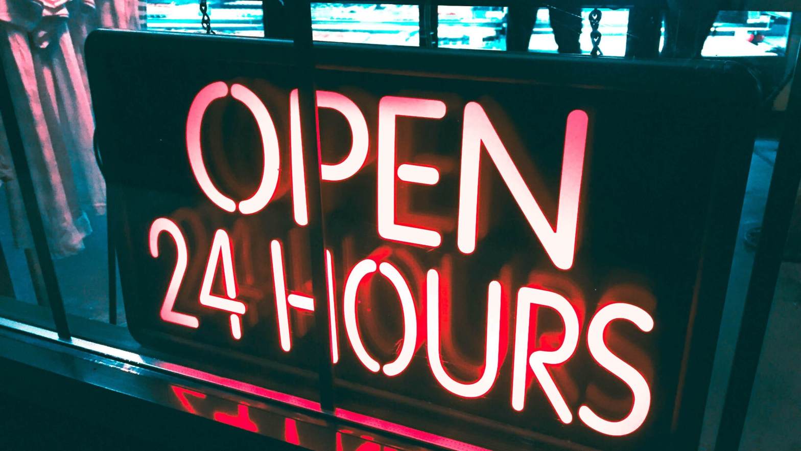Open 24 Hours Sign - morethanSEO